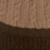 100% alpaca hat, 'Warm Braids in Tan' - Knit 100% Alpaca Hat in Tan and Mahogany from Peru (image 2h) thumbail