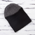 100% alpaca hat, 'Warm Braids in Smoke' - Knit 100% Alpaca Hat in Smoke and Black from Peru (image 2e) thumbail
