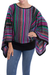 Striped kimono sleeve sweater, 'Butterfly Dance' - Knit Multicolor Striped Pullover Sweater from Peru thumbail