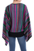Striped kimono sleeve sweater, 'Butterfly Dance' - Knit Multicolor Striped Pullover Sweater from Peru (image 2d) thumbail