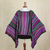 Striped kimono sleeve sweater, 'Butterfly Dance' - Knit Multicolor Striped Pullover Sweater from Peru (image 2f) thumbail