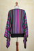 Striped kimono sleeve sweater, 'Butterfly Dance' - Knit Multicolor Striped Pullover Sweater from Peru (image 2h) thumbail