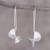Sterling silver drop earrings, 'Mesmerizing Spirals' - 925 Sterling Silver Spiral-Shaped Drop Earrings from Peru thumbail