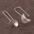 Sterling silver drop earrings, 'Mesmerizing Spirals' - 925 Sterling Silver Spiral-Shaped Drop Earrings from Peru (image 2b) thumbail