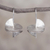Sterling silver drop earrings, 'Modern Spirals' - Sterling Silver Modern Spiral Drop Earrings from Peru thumbail