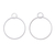 Sterling silver dangle earrings, 'Shimmering Hoops' - 925 Sterling Silver Round Dangle Earrings from Peru (image 2a) thumbail