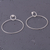 Sterling silver dangle earrings, 'Shimmering Hoops' - 925 Sterling Silver Round Dangle Earrings from Peru (image 2b) thumbail
