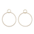 Gold plated sterling silver dangle earrings, 'Perfect Imperfection' - Gold Plated Sterling Silver Dangle Earrings from Peru (image 2a) thumbail