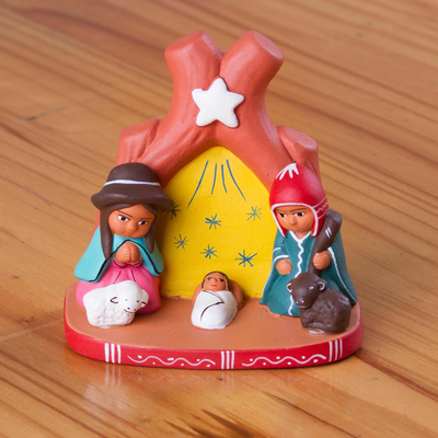 Ceramic nativity scene, Light of the Star