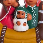 Ceramic nativity scene, 'Canoe Voyage' - Cultural Ceramic Nativity Scene on a Canoe from Peru