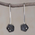 Sterling silver drop earrings, 'Pentagon Mystery' - Geometric Sterling Silver Drop Earrings from Peru