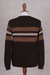 Men's 100% alpaca sweater, 'Mountain Sands' - 100% Alpaca Pullover Sweater for Men in Shades of Brown (image 2f) thumbail