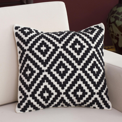 Wool cushion cover, Stylish Geometry