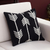 Wool cushion cover, 'Direction of the Wind' - Wool Cushion Cover with Arrow Motifs in Ivory and Black (image 2b) thumbail