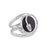 Onyx cocktail ring, 'Nocturnal Creeper' - Onyx and Sterling Silver Cocktail Ring from Peru (image 2c) thumbail