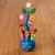 Ceramic decorative accent, 'The Melody of Life' - Ceramic Music-Themed Decorative Accent in Blue from Peru thumbail