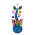 Ceramic decorative accent, 'The Melody of Life' - Ceramic Music-Themed Decorative Accent in Blue from Peru (image 2a) thumbail