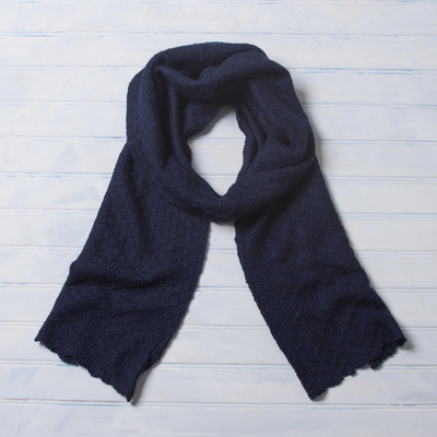 navy blue wrap scarf