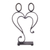 Steel sculpture, 'Just Me and You' - Handcrafted Love-Themed Steel Sculpture from Peru thumbail