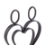 Steel sculpture, 'Just Me and You' - Handcrafted Love-Themed Steel Sculpture from Peru (image 2d) thumbail