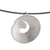 Sterling silver pendant necklace, 'Simple Spiral' - Spiral-Shaped Sterling Silver Pendant Necklace from Peru