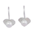 Cultured pearl drop earrings, 'Heart Glow' - Heart-Shaped Cultured Pearl Drop Earrings from Peru
