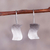 Sterling silver drop earrings, 'Simple Waves' - Wavy Sterling Silver Drop Earrings from Peru