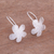 Sterling silver drop earrings, 'Little Clouds' - Abstract Sterling Silver Drop Earrings from Peru