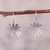 Pendientes colgantes de plata de ley - Aretes colgantes de plata esterlina en forma de sol de Perú