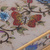 Reverse painted glass decorative box, 'Antique Butterfly Jubilee' - Reverse Painted Glass Butterfly Decorative Box in Off White (image 2h) thumbail