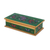 Reverse painted glass decorative box, 'Butterfly Jubilee in Emerald' - Reverse Painted Glass Butterfly Decorative Box in Emerald (image 2f) thumbail