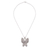 Sterling silver filigree pendant necklace, 'Nocturnal Butterfly' - Sterling Silver Butterfly Filigree Pendant Necklace