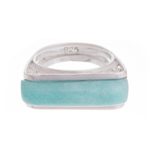 Amazonite filigree cocktail ring, 'Royal Pedestal' - Amazonite Sterling Silver Filigree Cocktail Ring from Peru