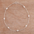 Cultured pearl anklet, 'Leisurely Walk' - Cultured Pearl and Sterling Silver Anklet from Peru (image 2) thumbail
