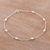 Cultured pearl anklet, 'Leisurely Walk' - Cultured Pearl and Sterling Silver Anklet from Peru (image 2b) thumbail