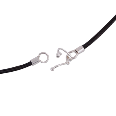 Halskette mit Amethyst-Anhänger - Lila Amethyst-Edelstein-Anhänger-Halskette aus Peru