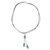 Amazonite pendant necklace, 'Berry Pendulums' - Natural Amazonite Pendant Necklace on Cotton Cord from Peru (image 2c) thumbail