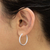 Sterling silver hoop earrings, 'Eternal Gleam' - High-Polish 925 Sterling Silver Hoop Earrings from Peru (image 2e) thumbail