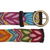 Wool belt, 'Inca Flowers' - Hand-Embroidered Floral Wool Belt from Peru (image 2d) thumbail