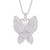 Sterling silver filigree pendant necklace, 'Paradise Flight' - Sterling Silver Filigree Butterfly Necklace from Peru (image 2a) thumbail