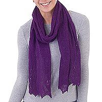 100% baby alpaca scarf,