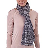 100% baby alpaca scarf,