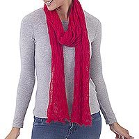 100% baby alpaca scarf,