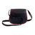 Wool accent leather sling bag, 'Trail Companion' - Handcrafted Wool Accent Leather Sling from Peru (image 2b) thumbail