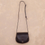 Leather sling, 'Espresso Chic' - Handcrafted Espresso-Colored Leather Sling from Peru (image 2) thumbail