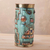 Gemstone-accented bronze and copper decorative vase, 'Andean Warrior' - Gemstone-Accented Copper Decorative Vase from Peru (image 2b) thumbail