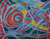 'Armonía de colores' (2016) - Colorida pintura abstracta expresionista de Perú