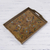 Reverse painted glass tray, 'Countryside Garden' - Reverse Painted Glass Tray with Bird and Floral Motifs (image 2) thumbail