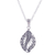 Sterling silver filigree pendant necklace, 'Spiraling Veins' - Sterling Silver Filigree Leaf Pendant Necklace from Peru