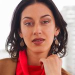 Pumpkin shell dangle earrings, 'Infinite Cosmos' - Sterling Silver and Pumpkin Shell Dangle Earrings from Peru